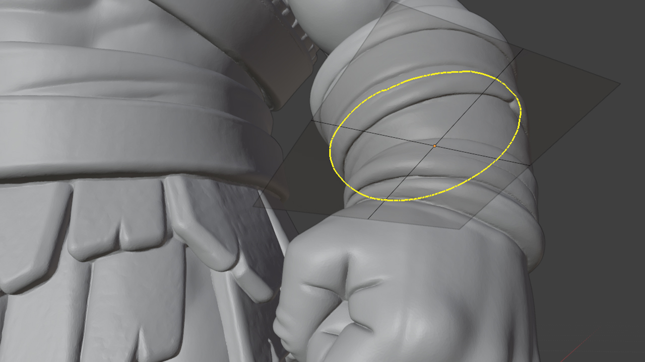 Prévia de corte na viewport do Blender