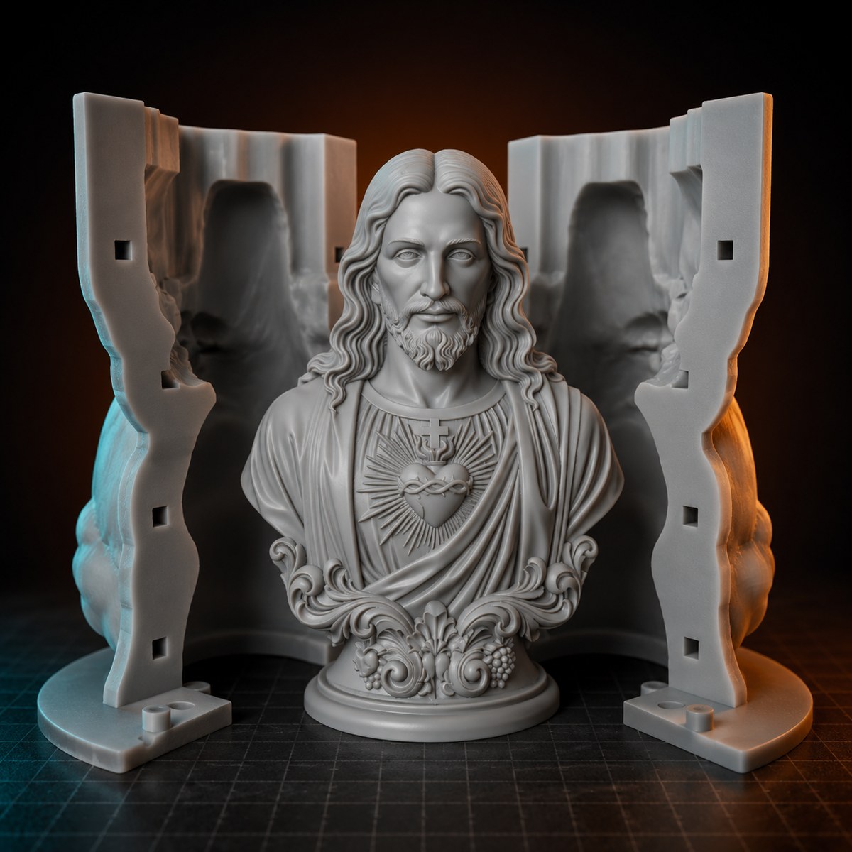 Molde de silicone gerado no MAX Molde Pro